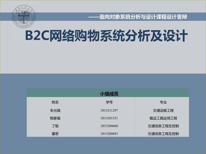 b2c網絡購物系統分析及設計presentationforooaandood